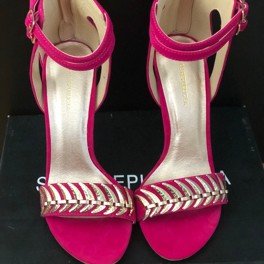 Hot pink heels